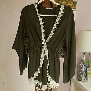 Long sleeve romper