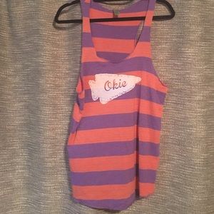 Coral and Purple "OKIE" Tank