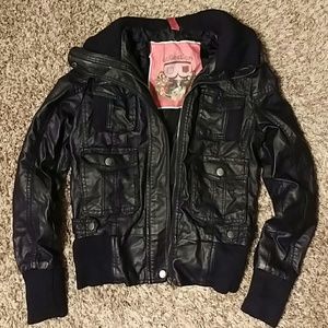 Black moto jacket