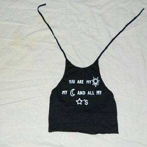 You Are My Sun My Moon And All My Stars Crop Top