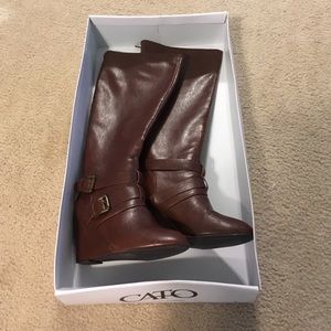 Brown Leather Boots 🍂🍁