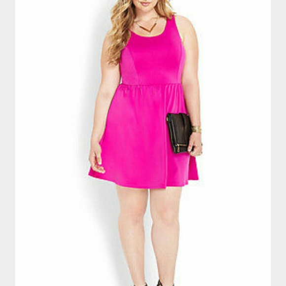 Hibiscus Plus Size Skater Dress