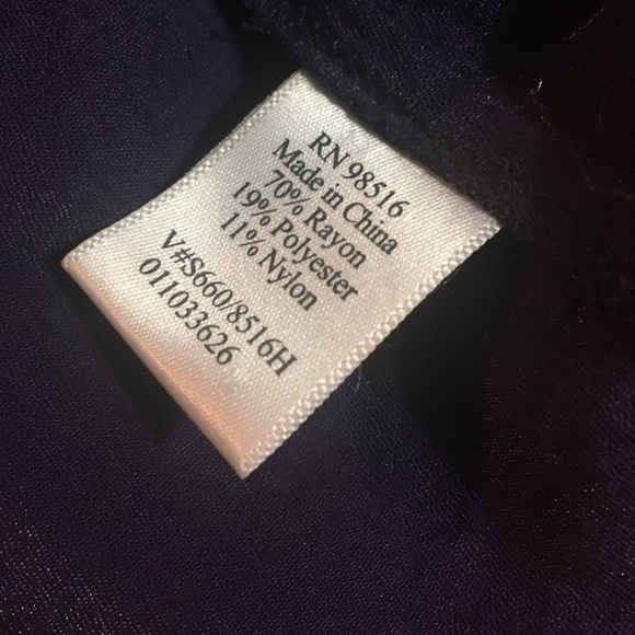 COLDCREEK PURPLE SATEEN LOOK FRENCH CUFF BLOUSE - Picture 4 of 4