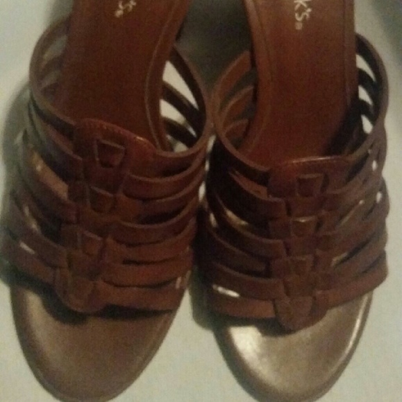 CHADWICK ' S BROWN LEATHER UPPER SHOES - Picture 2 of 4