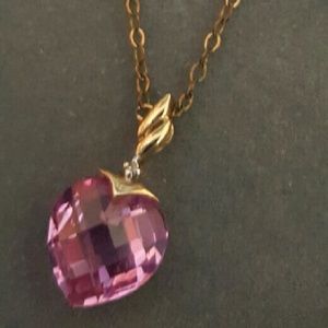 Pink heart jewel set