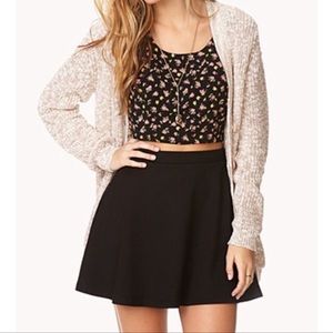 Forever 21 Basic Black Skater Skirt