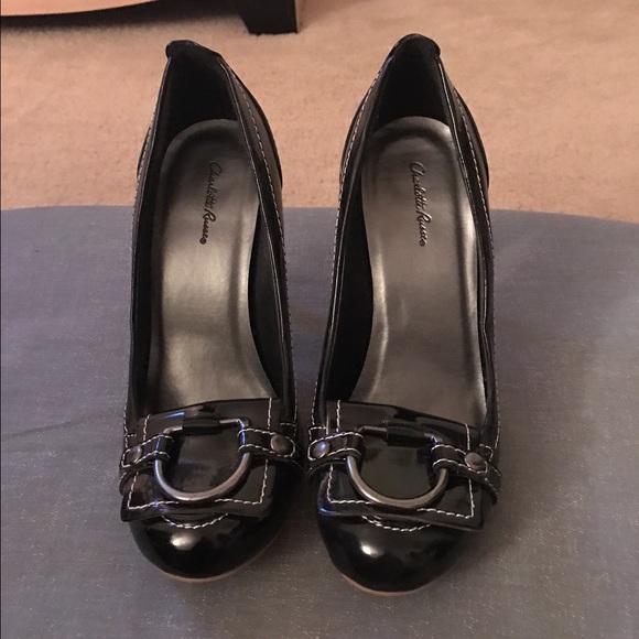 Black Mary Jane style heels