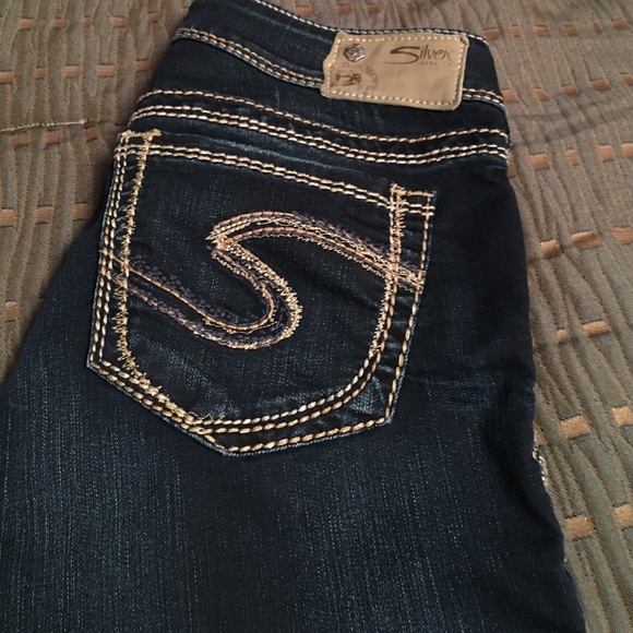 Silver Suki  27x 28 (hemmed) EUC 🌟🌟
