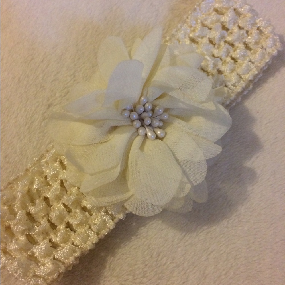 Everyday Crochet hair band with flower detail