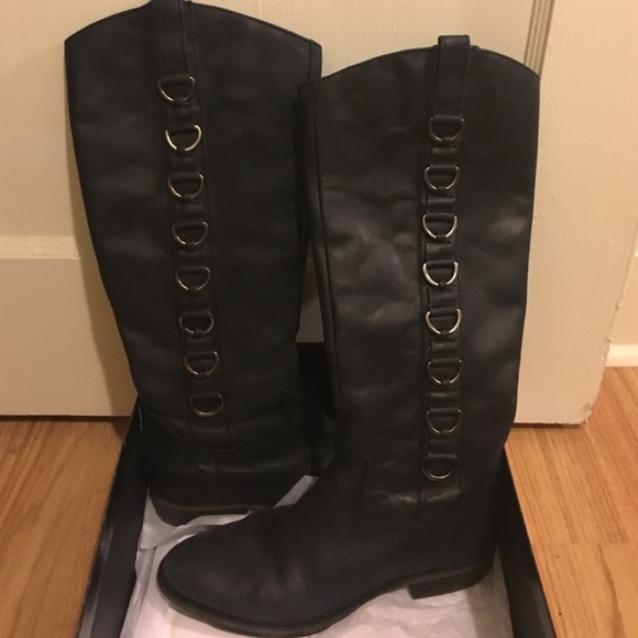 LOFT Black Riding Boots