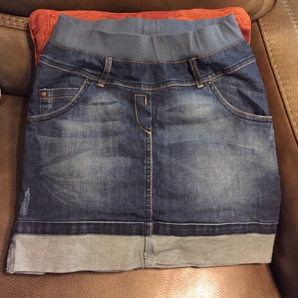 9Fashion Jeans Maternity Denim Jean Skirt