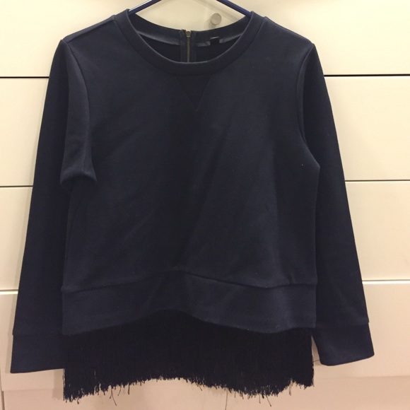 J.Crew fringe sweatshirt