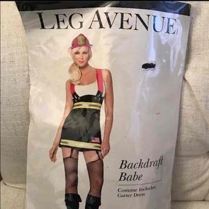 Sexy firefighter costume leg avenue