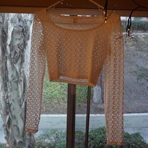 Crop lace blouse!