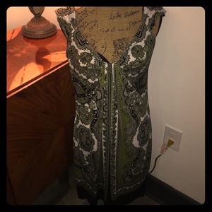 London times Paisley V neck dress