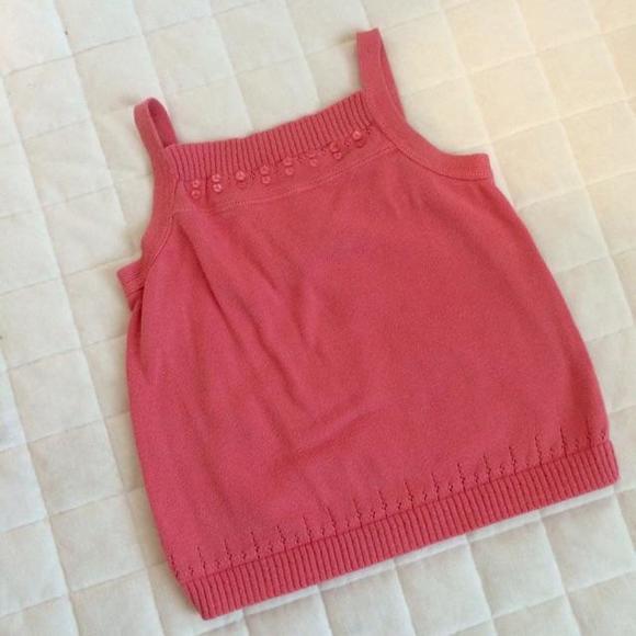Coral Knit Tank Top. - Picture 1 of 4
