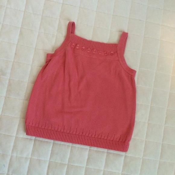 Coral Knit Tank Top. - Picture 2 of 4