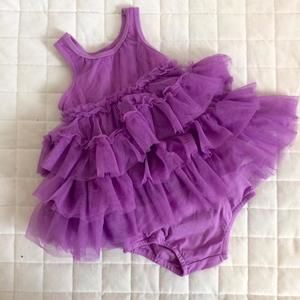 Purple tutu dress.