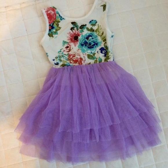 Floral, Tulle Dress.