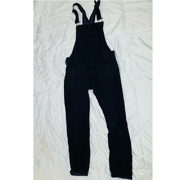 Dark Denim Skinny Overalls