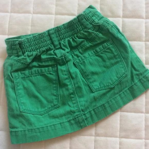 Green Denim Mini Skirt. - Picture 3 of 3
