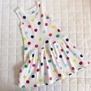 Polka dot Old Navy dress.