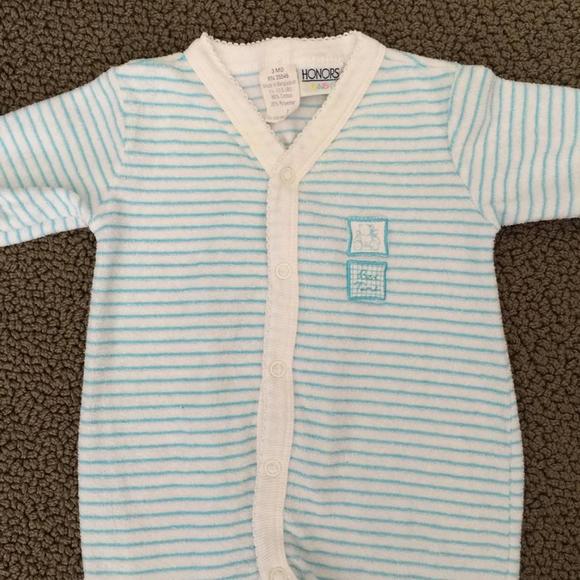 Vintage Honors Striped Sleeper 3 months - Picture 4 of 4
