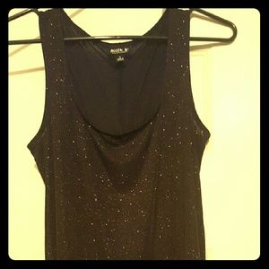 Ana, size S glitter top with zipper in back