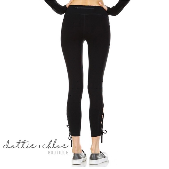🎉Sale🎉 Criss Cross Tie Up Yoga Leggings #817 - Picture 3 of 3