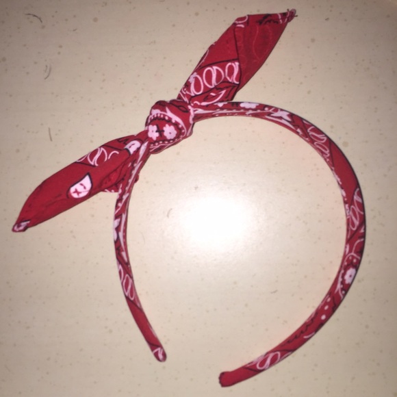 Red Bandana Headband