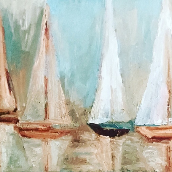 I paint gardens and ocean waves in oil.