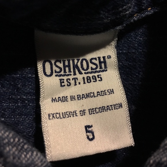Oshkosh denim dress with flower detail - Picture 3 of 4