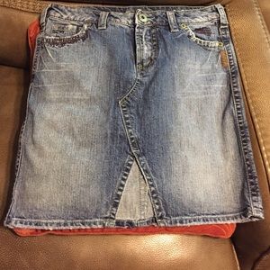 Silver Jeans Pencil Denim Jean Skirt 27