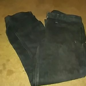 Free world mens black boot leg jeans