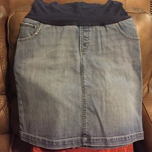 Gap Maternity Denim Jean Skirt 8