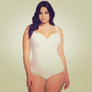 Torrid NWT White One Piece Swimsuit