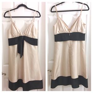 {White House Black Market} Raw Silk w/ Bow