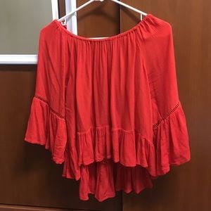Bright hi-low shirt