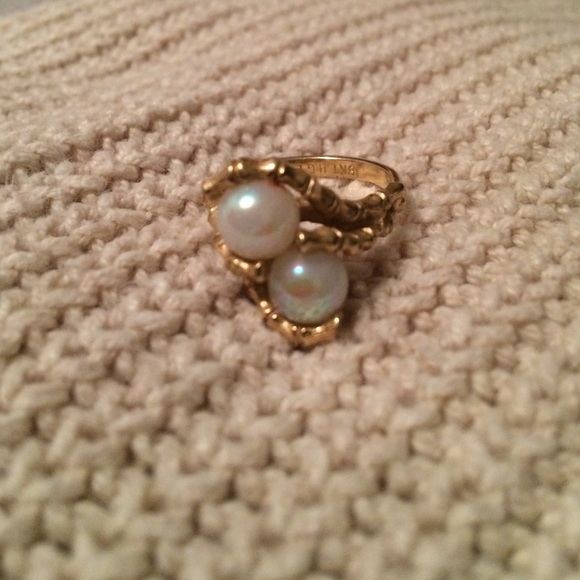Vintage 18k costume jewelry ring