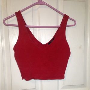 V-neck crop top