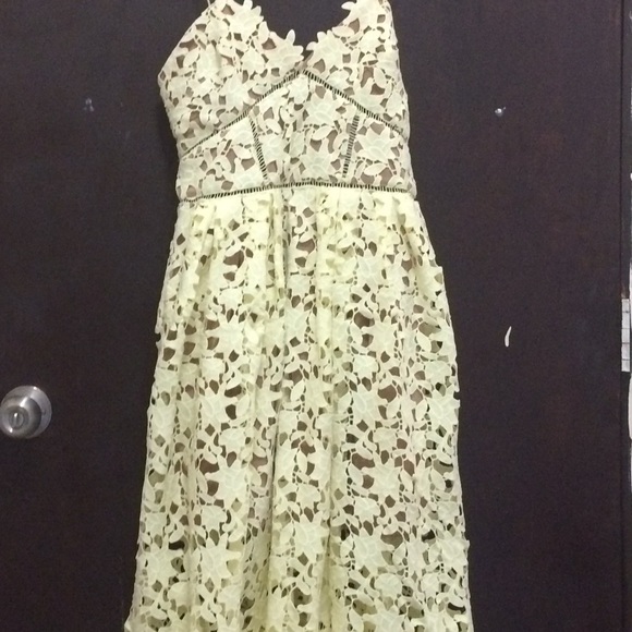 Self-portrait azalea yellow dress