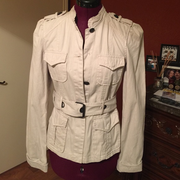 Khaki sanctuary brand belted jacket