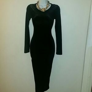 Velvet black new dress