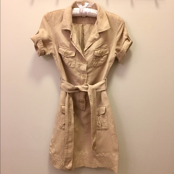 Linen Safari Dress