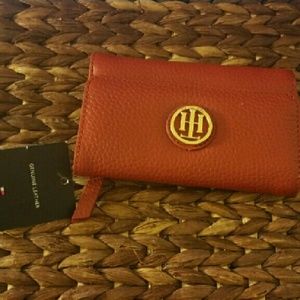 Tommy Hilfiger Red Leather Wallet