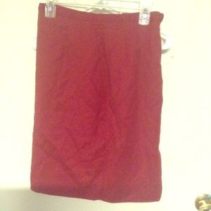 Red wool Gianni skirt size 8