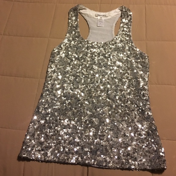 Alice + Olivia sequin tank top