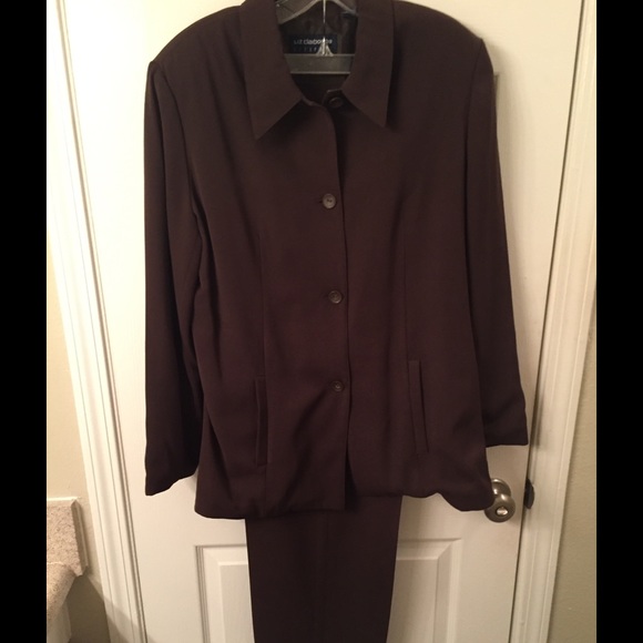 Liz Claiborne LizSport Brown Pantsuit - Picture 3 of 4