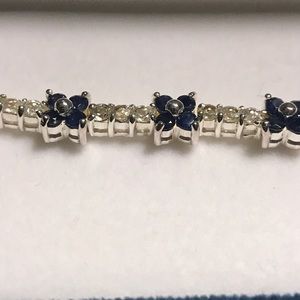 CZ & Sapphire bracelet NWOT