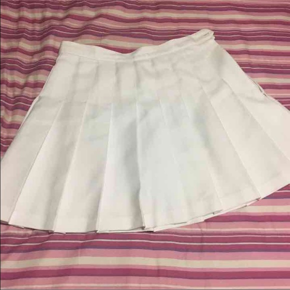White AA Tennis Skirt